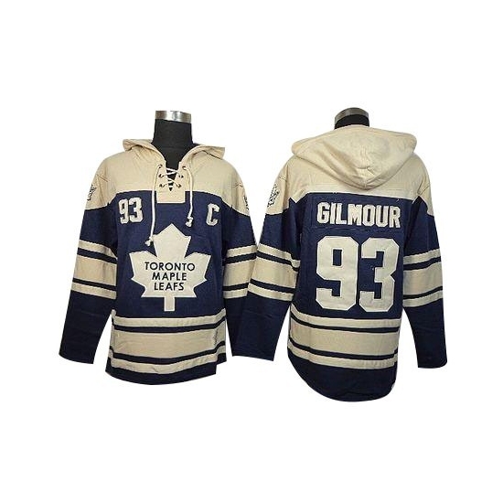 Doug Gilmour Toronto Maple Leafs Old Time Hockey Authentic Sawyer Hooded Sweatshirt Jersey - Royal Blue