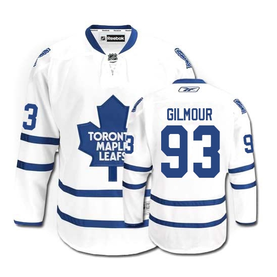 Doug Gilmour Toronto Maple Leafs Authentic Away Reebok Jersey - White