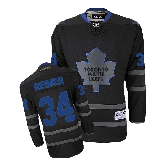James Reimer Toronto Maple Leafs Premier Reebok Jersey - Black Ice