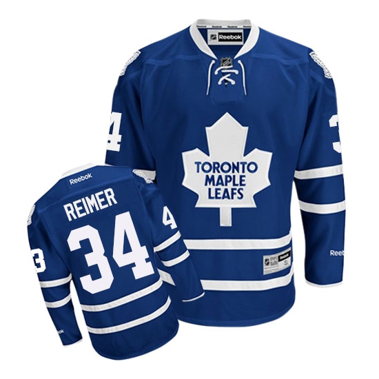 James Reimer Toronto Maple Leafs Authentic Home Reebok Jersey - Royal Blue