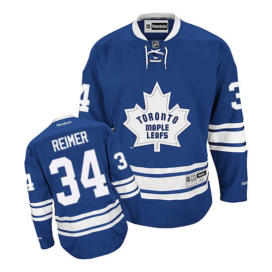 James Reimer Toronto Maple Leafs Authentic New Third Reebok Jersey - Royal Blue