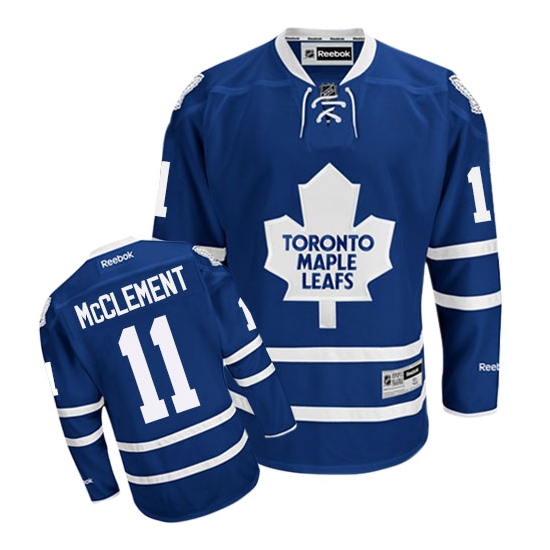 Jay McClement Toronto Maple Leafs Authentic Home Reebok Jersey - Royal Blue