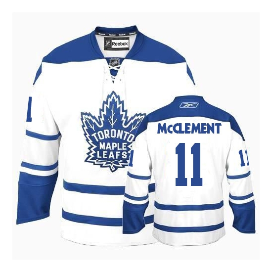Jay McClement Toronto Maple Leafs Authentic Third Reebok Jersey - White