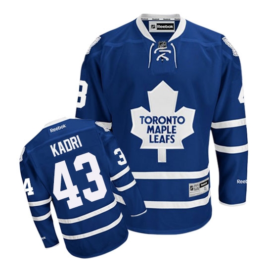 Nazem Kadri Toronto Maple Leafs Youth Authentic Home Reebok Jersey - Royal Blue