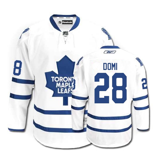 Tie Domi Toronto Maple Leafs Authentic Away Reebok Jersey - White