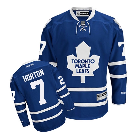 Tim Horton Toronto Maple Leafs Authentic Home Reebok Jersey - Royal Blue