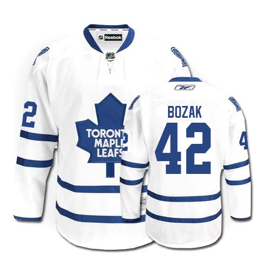 Tyler Bozak Toronto Maple Leafs Authentic Away Reebok Jersey - White