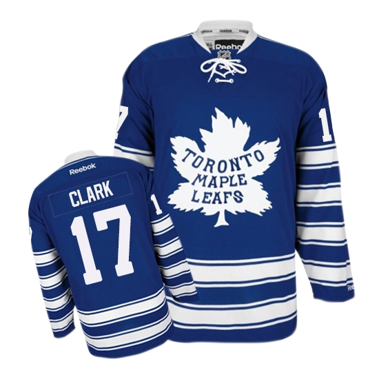 Wendel Clark Toronto Maple Leafs Premier 2014 Winter Classic Reebok Jersey - Royal Blue