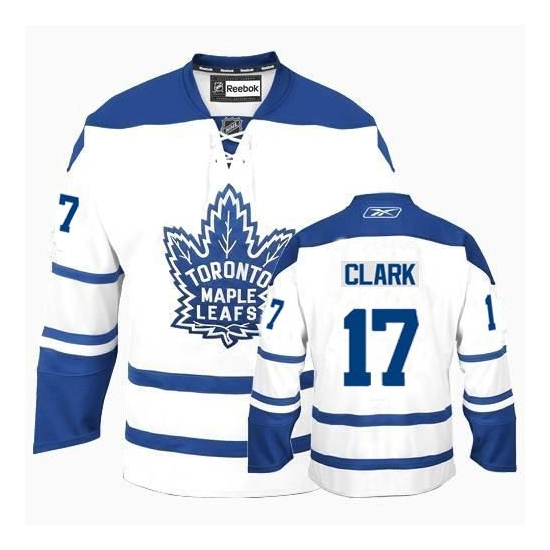 Wendel Clark Toronto Maple Leafs Authentic Third Reebok Jersey - White