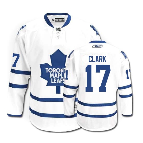 Wendel Clark Toronto Maple Leafs Youth Authentic Away Reebok Jersey - White