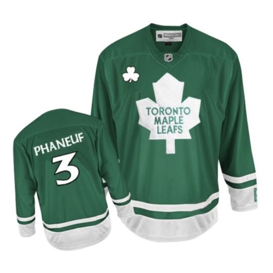 Dion Phaneuf Toronto Maple Leafs Authentic St Patty's Day Reebok Jersey - Green