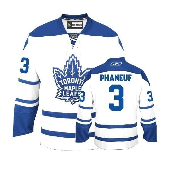 Dion Phaneuf Toronto Maple Leafs Premier Third Reebok Jersey - White