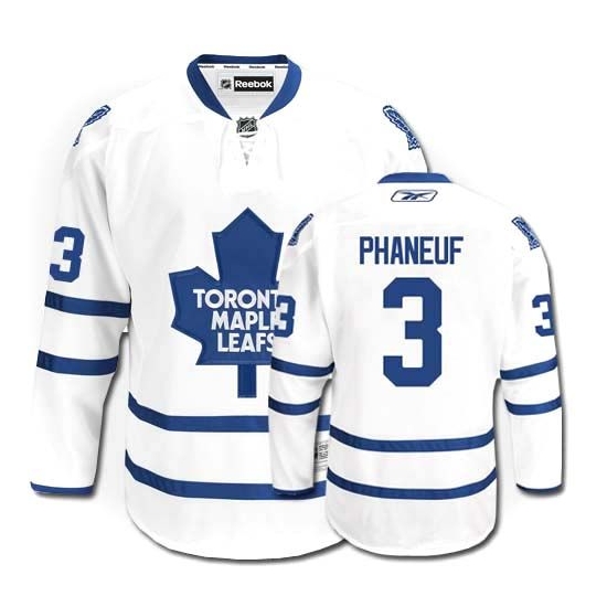 Dion Phaneuf Toronto Maple Leafs Youth Authentic Away Reebok Jersey - White