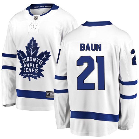 Bobby Baun Toronto Maple Leafs Youth Breakaway Away Fanatics Branded Jersey - White