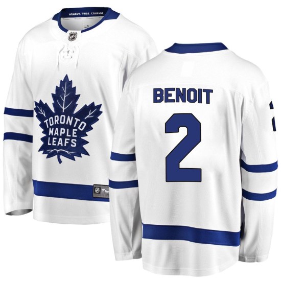 Simon Benoit Toronto Maple Leafs Youth Breakaway Away Fanatics Branded Jersey - White