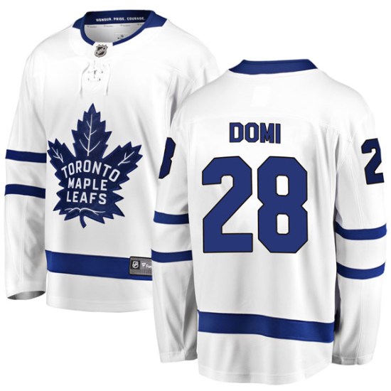Tie Domi Toronto Maple Leafs Youth Breakaway Away Fanatics Branded Jersey - White