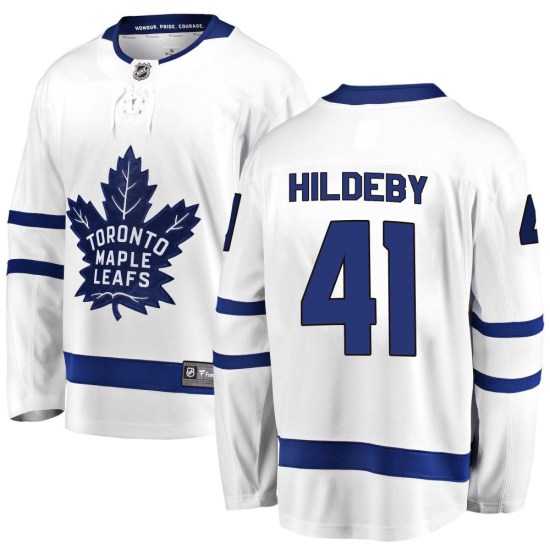 Dennis Hildeby Toronto Maple Leafs Youth Breakaway Away Fanatics Branded Jersey - White