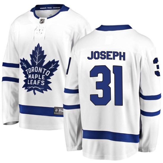 Curtis Joseph Toronto Maple Leafs Youth Breakaway Away Fanatics Branded Jersey - White