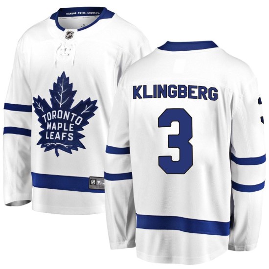 John Klingberg Toronto Maple Leafs Youth Breakaway Away Fanatics Branded Jersey - White
