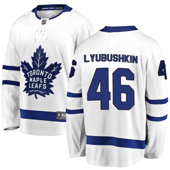 Ilya Lyubushkin Toronto Maple Leafs Youth Breakaway Away Fanatics Branded Jersey - White