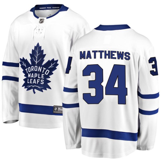 Auston Matthews Toronto Maple Leafs Youth Breakaway Away Fanatics Branded Jersey - White
