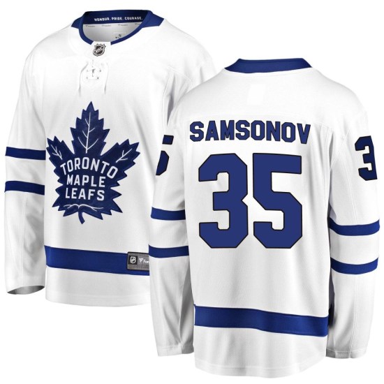 Ilya Samsonov Toronto Maple Leafs Youth Breakaway Away Fanatics Branded Jersey - White