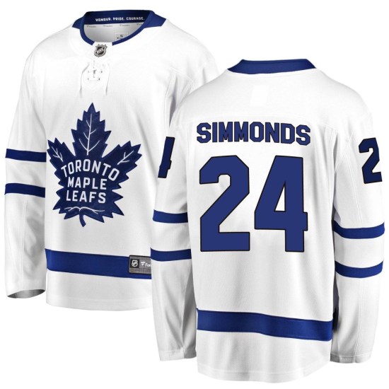 Wayne Simmonds Toronto Maple Leafs Youth Breakaway Away Fanatics Branded Jersey - White