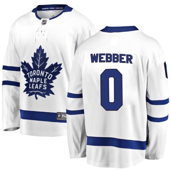 Cade Webber Toronto Maple Leafs Youth Breakaway Away Fanatics Branded Jersey - White