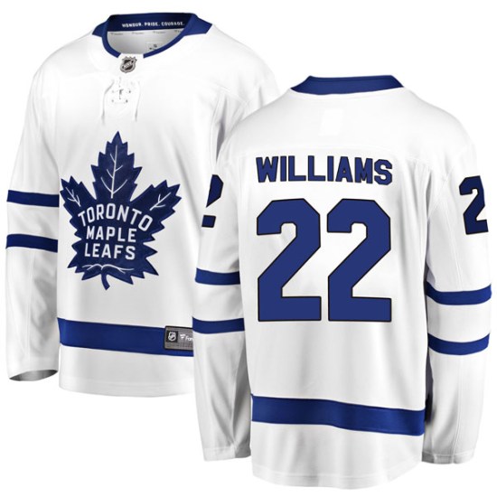 Tiger Williams Toronto Maple Leafs Youth Breakaway Away Fanatics Branded Jersey - White