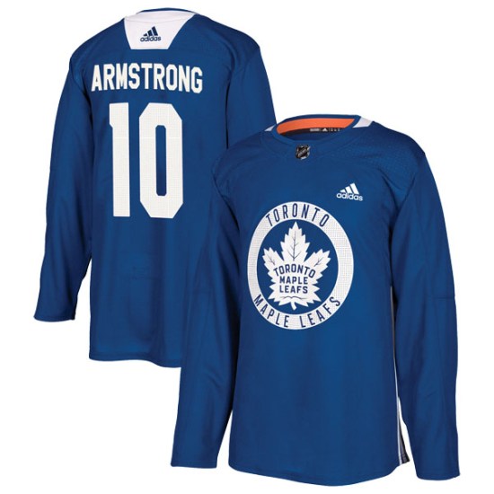 George Armstrong Toronto Maple Leafs Authentic Practice Adidas Jersey - Royal