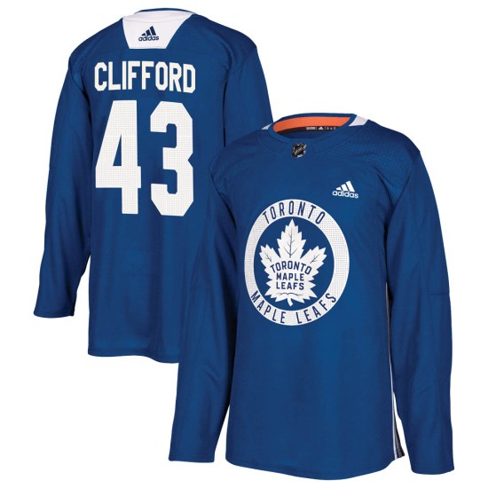 Kyle Clifford Toronto Maple Leafs Authentic Practice Adidas Jersey - Royal