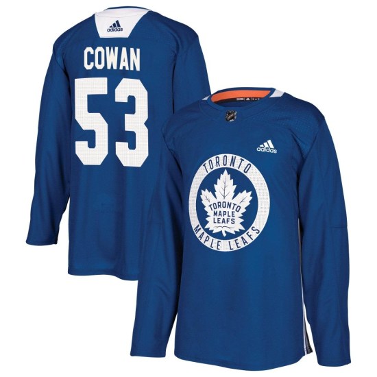 Easton Cowan Toronto Maple Leafs Authentic Practice Adidas Jersey - Royal