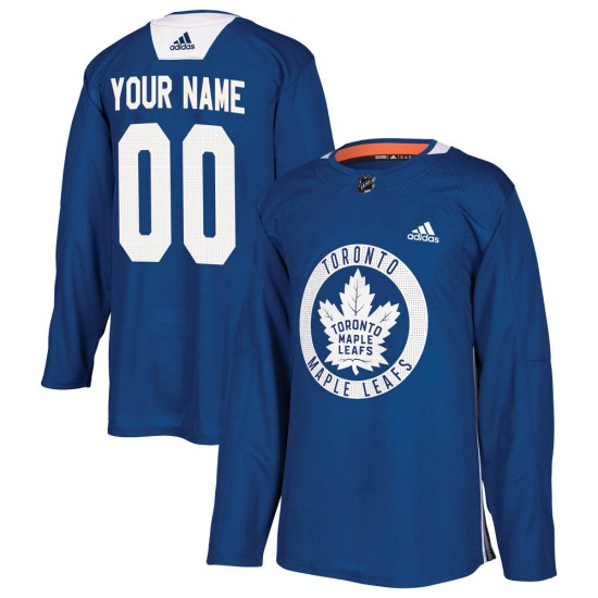 Custom Toronto Maple Leafs Authentic Custom Practice Adidas Jersey - Royal