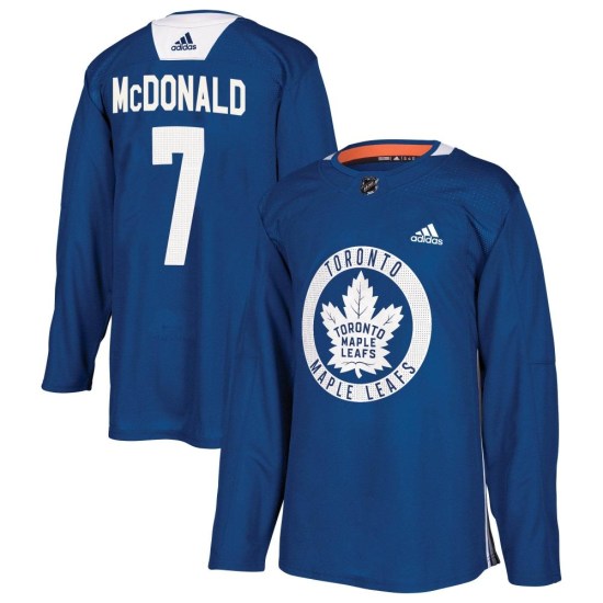 Lanny McDonald Toronto Maple Leafs Authentic Practice Adidas Jersey - Royal