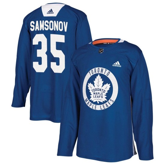 Ilya Samsonov Toronto Maple Leafs Authentic Practice Adidas Jersey - Royal
