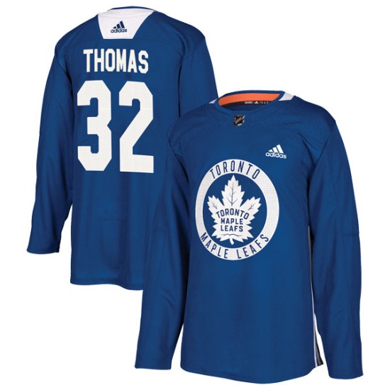 Steve Thomas Toronto Maple Leafs Authentic Practice Adidas Jersey - Royal