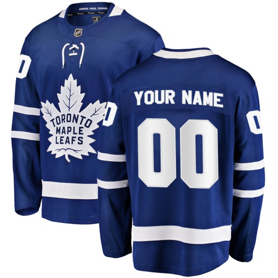 Custom Toronto Maple Leafs Breakaway Custom Home Fanatics Branded Jersey - Blue