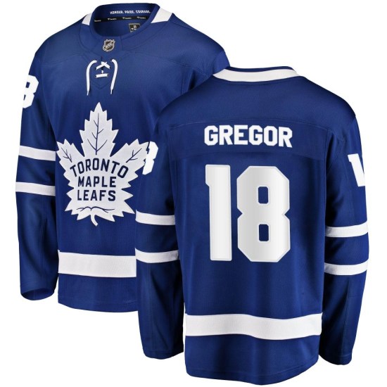 Noah Gregor Toronto Maple Leafs Breakaway Home Fanatics Branded Jersey - Blue