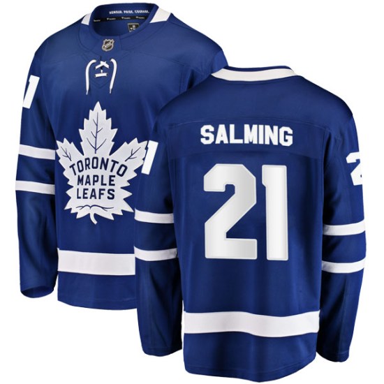 Borje Salming Toronto Maple Leafs Breakaway Home Fanatics Branded Jersey - Blue