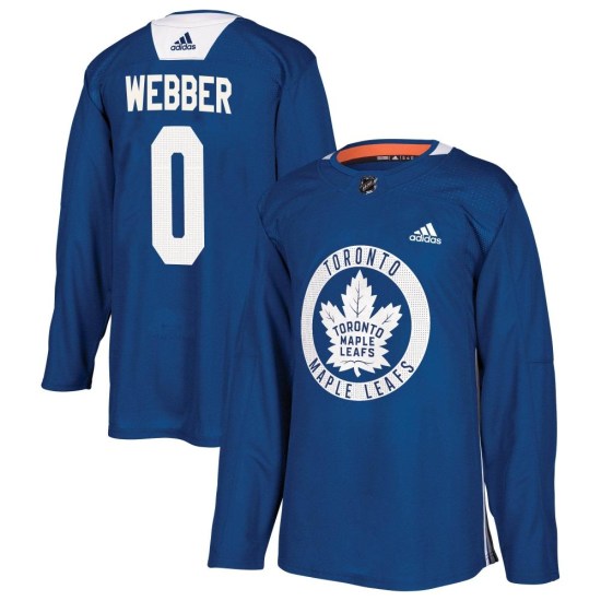 Cade Webber Toronto Maple Leafs Youth Authentic Practice Adidas Jersey - Royal