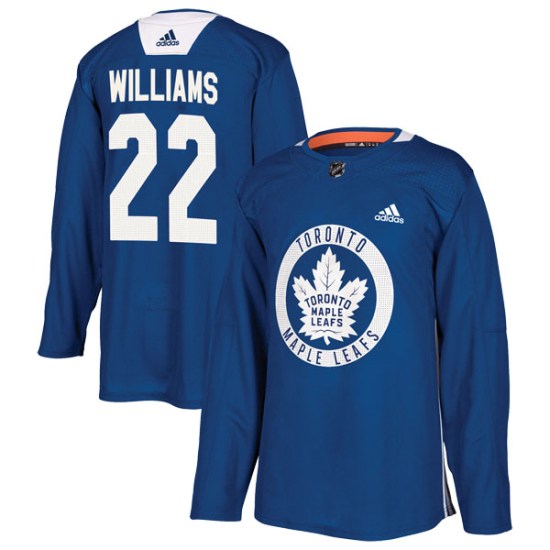 Tiger Williams Toronto Maple Leafs Youth Authentic Practice Adidas Jersey - Royal