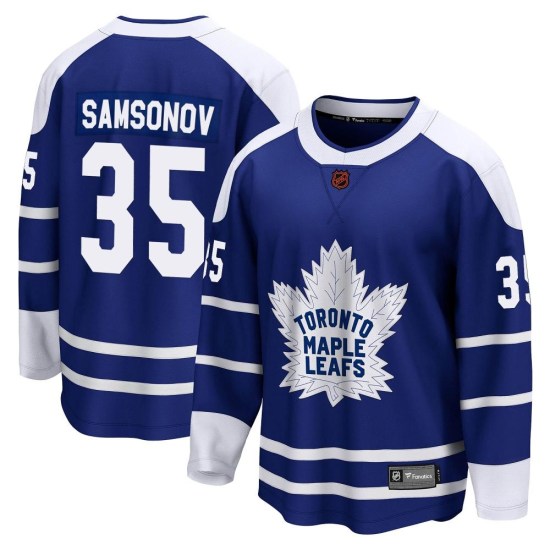 Ilya Samsonov Toronto Maple Leafs Breakaway Special Edition 2.0 Fanatics Branded Jersey - Royal