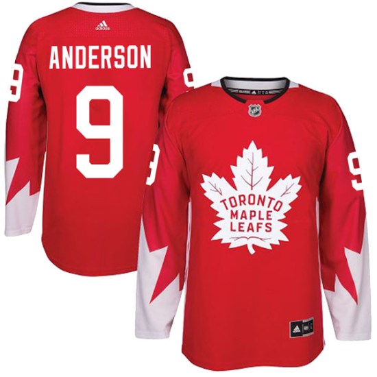 Glenn Anderson Toronto Maple Leafs Authentic Alternate Adidas Jersey - Red