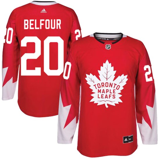 Ed Belfour Toronto Maple Leafs Authentic Alternate Adidas Jersey - Red