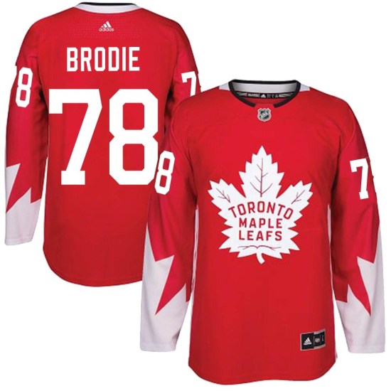 TJ Brodie Toronto Maple Leafs Authentic Alternate Adidas Jersey - Red