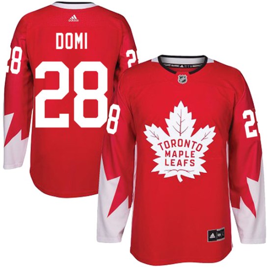 Tie Domi Toronto Maple Leafs Authentic Alternate Adidas Jersey - Red