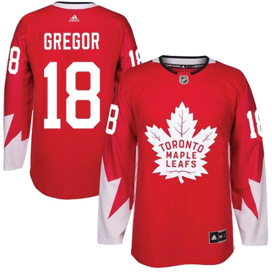 Noah Gregor Toronto Maple Leafs Authentic Alternate Adidas Jersey - Red