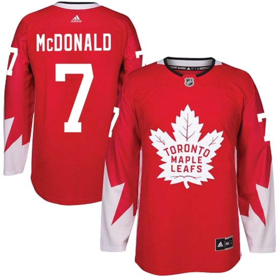 Lanny McDonald Toronto Maple Leafs Authentic Alternate Adidas Jersey - Red