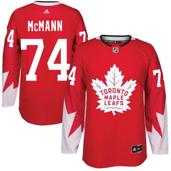 Bobby McMann Toronto Maple Leafs Authentic Alternate Adidas Jersey - Red