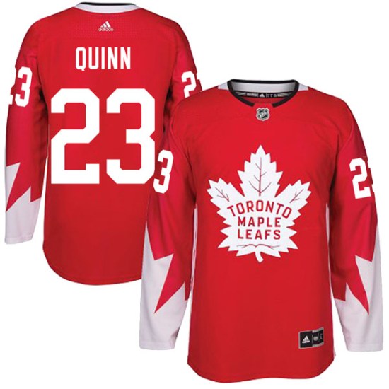 Pat Quinn Toronto Maple Leafs Authentic Alternate Adidas Jersey - Red